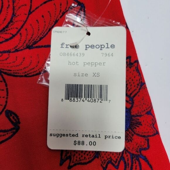 FREE PEOPLE Scarf Print Tank Size XSMALL - Picture 14 of 14